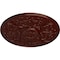 Ekena Millwork Versailles Ceiling Medallion (Fits Canopies up to 3 1/4"), 33"OD x 1 3/4"P, Brushed Mahogany CM33VEBMF - alternate 4